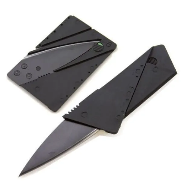 Stainless Steel Polypropylene Folding Credit Card Knife - image 3