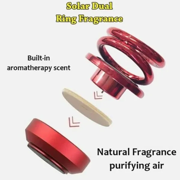 Car interior Dashboard ornament perfume Air Solar power - image 6