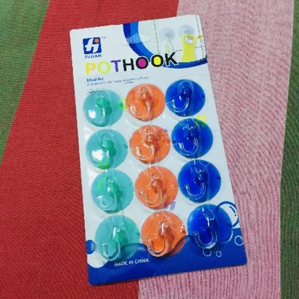 Strong Transparent Suction Cup  12 pcs Set - image 3