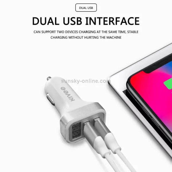 KIVEE KV-UT501P 2.1A Dual USB Car Charger - image 6