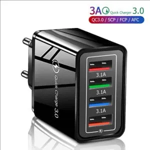 4 usb port phone charger , adaptor
