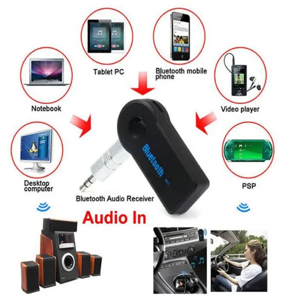 Wireless Bluetooth 3.5mm AUX Audio Receiver Adapter - image 4