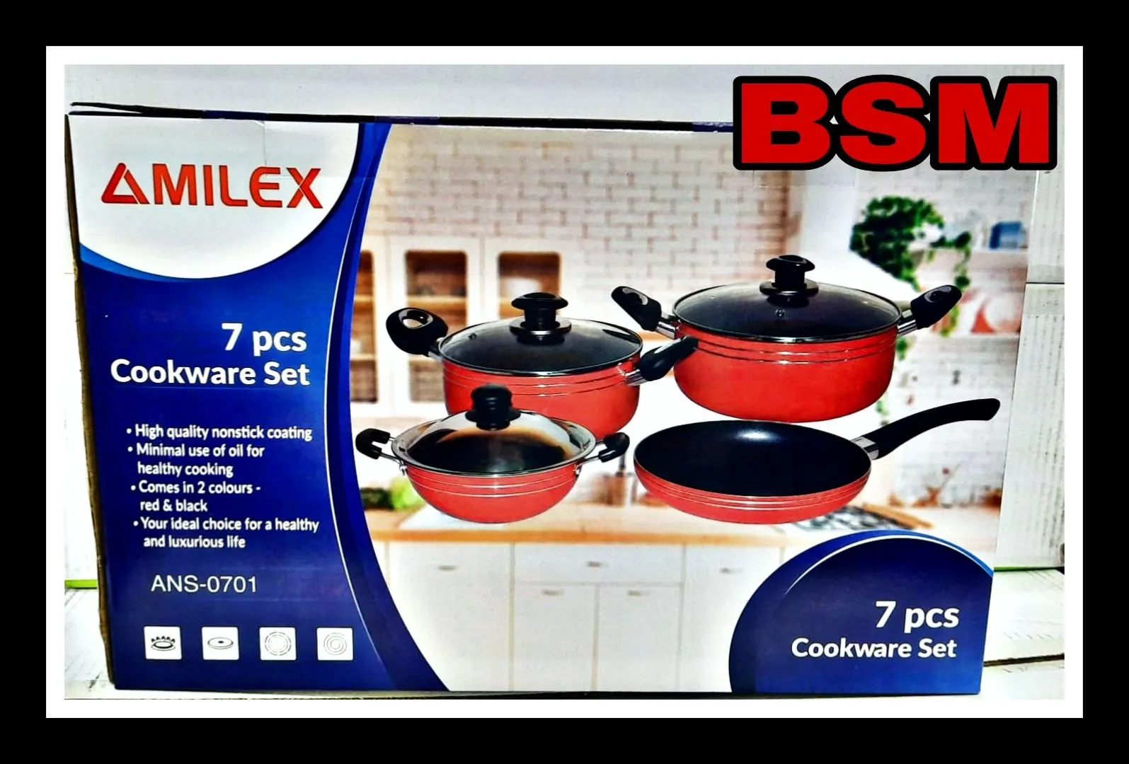 Amilex 7pcs Cookware set - image 2