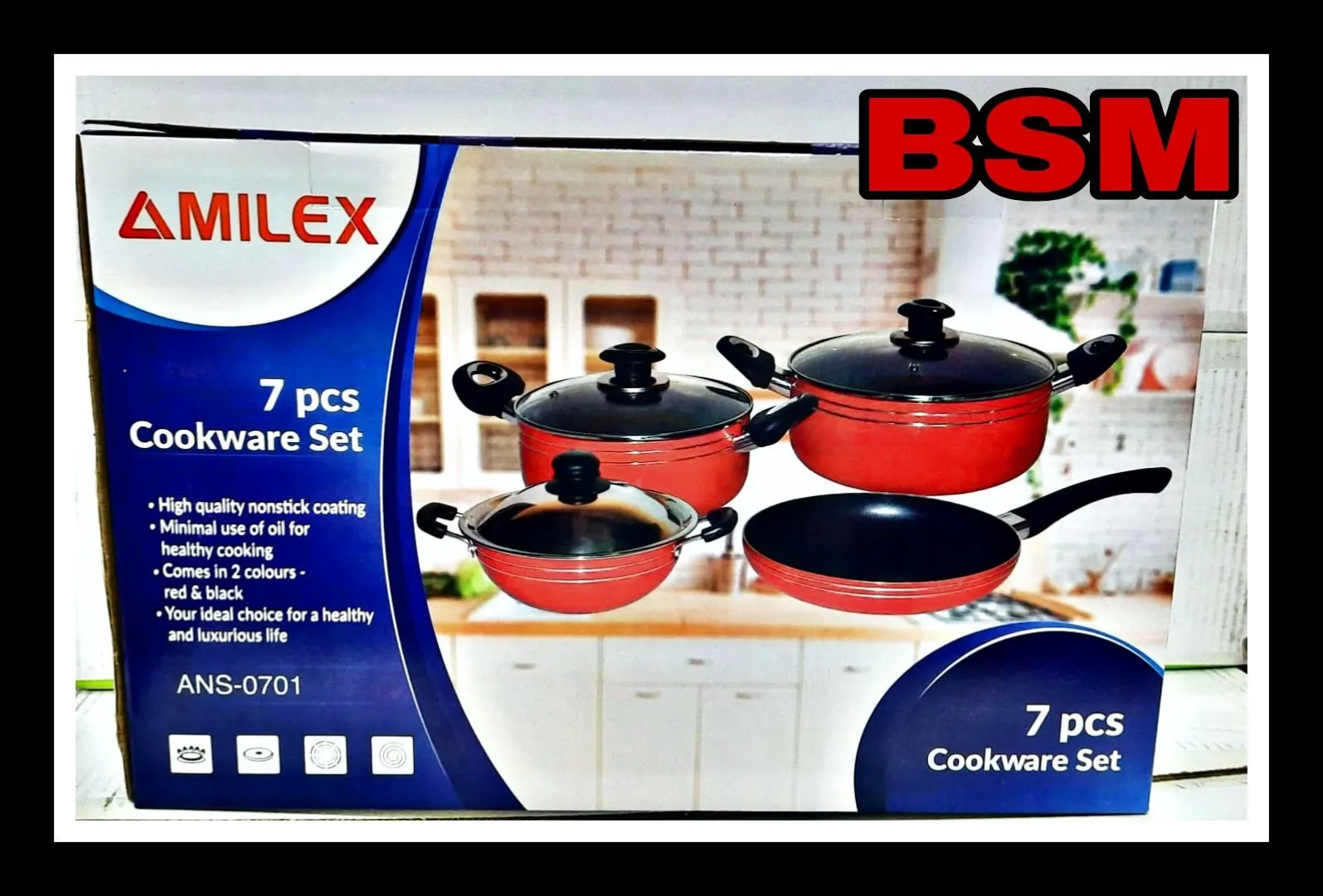 Amilex 7pcs Cookware set - image 1