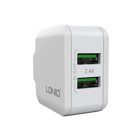 LDNIO A2201 2.4A Dual USB Charging Travel adapter Head - image 3