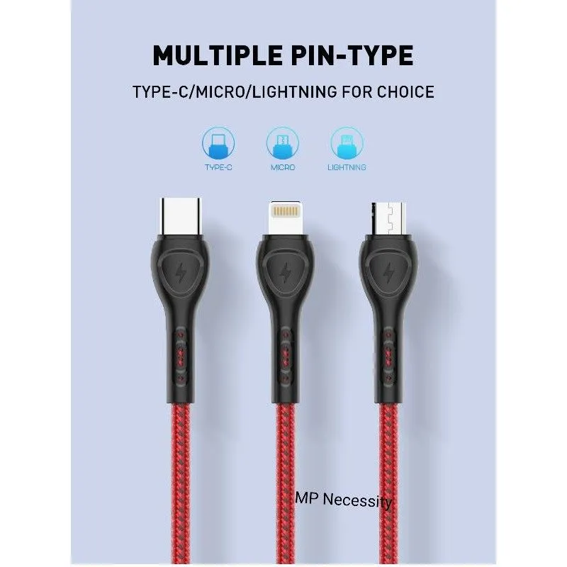 Original LDNIO LS481 USB cable for i phone - image 3