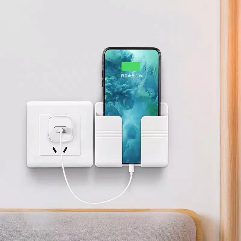 Wall Mounted Organizer Mobile Phone Plug Wall Holder - image 1