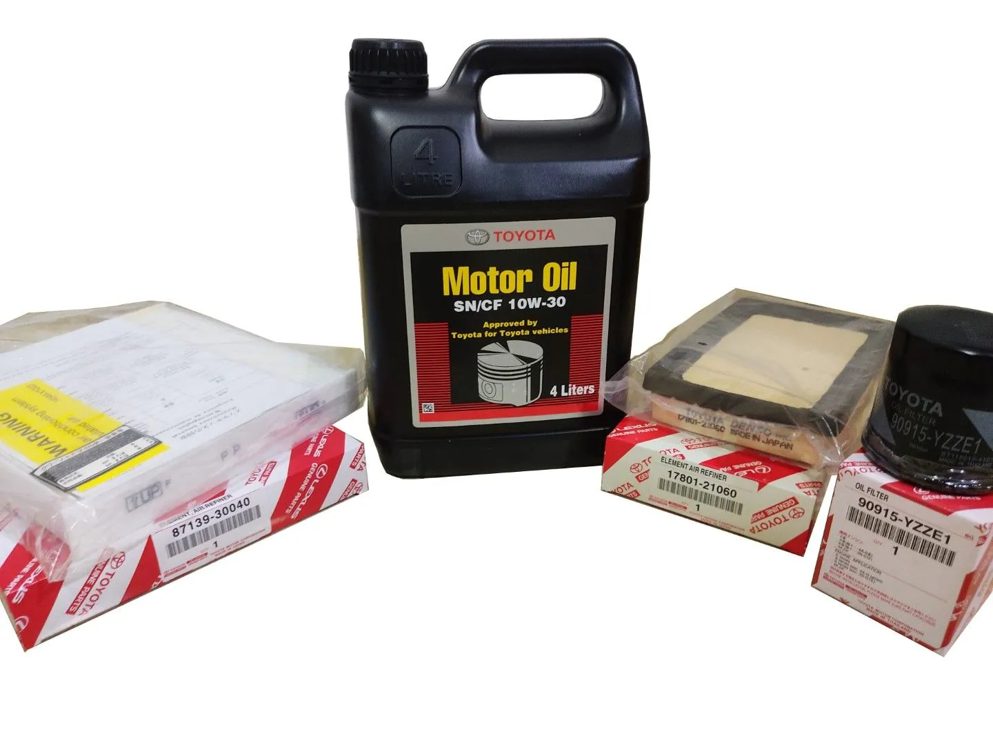 Toyota Aqua Full Service Pack SN10W30 C110 A1031 AC108