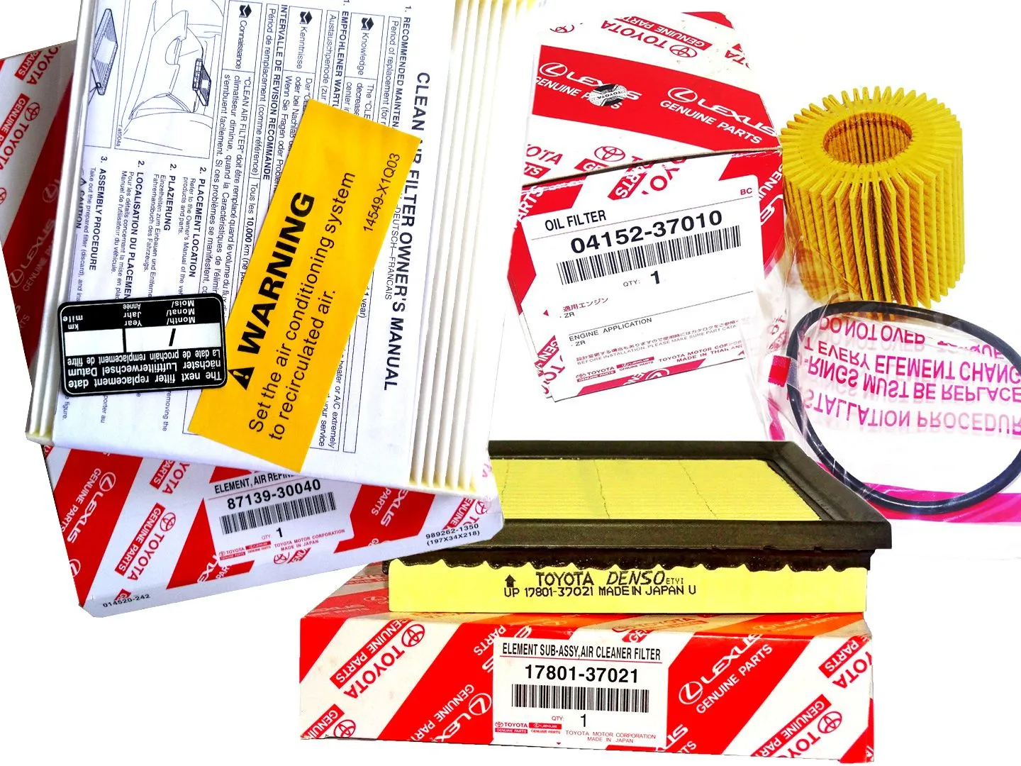 Service Pack For Toyota Prius 30 Oil,AIR & CABIN Filters