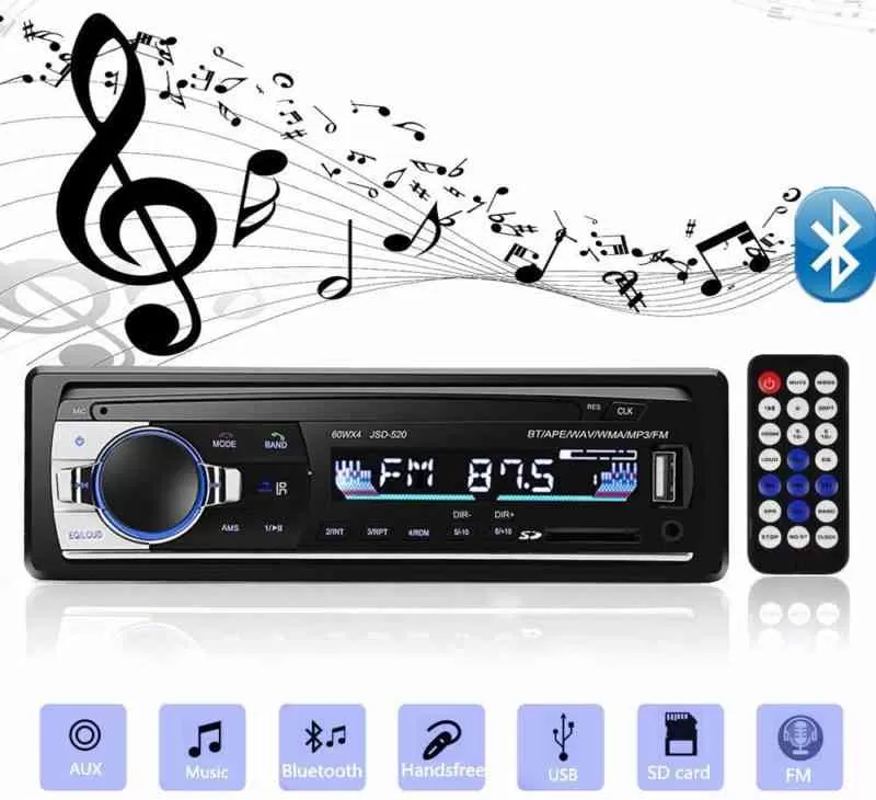 Car MP3 player head unit single din Bluetooth - image 3