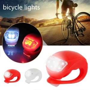 Mini Silicone LED RED/WHITE Bike Lights