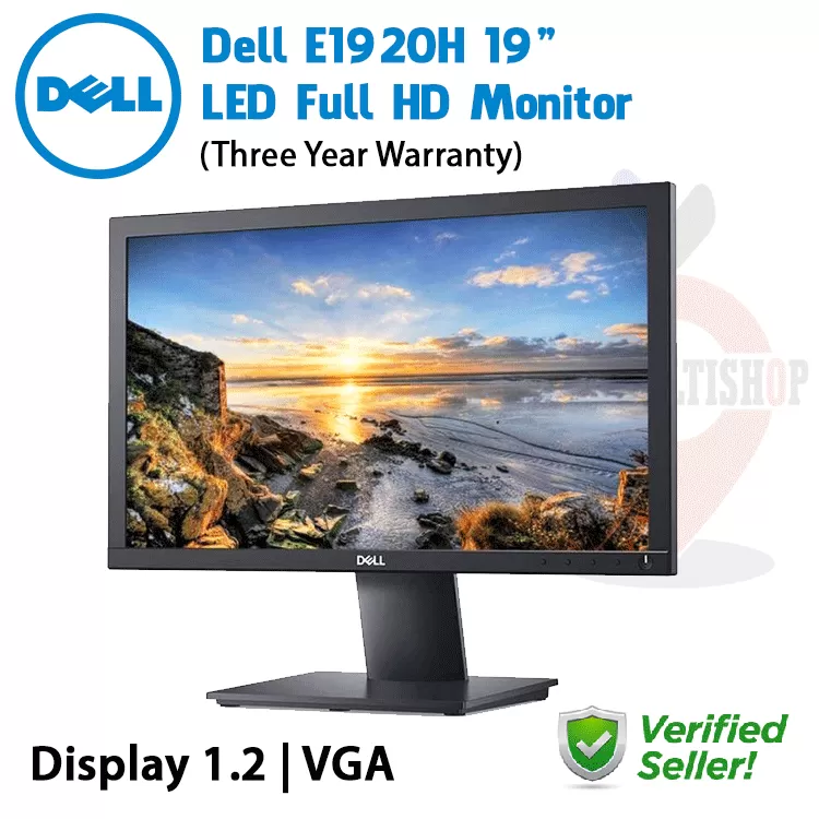 Dell E1920H 19″ LED Monitor (3YW) - image 2