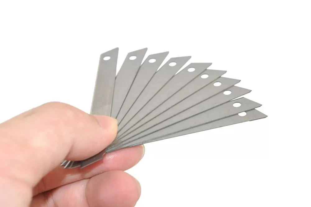 18mm Snap off Box Cutter Utility Knife Blade 10 pcs pack - image 2