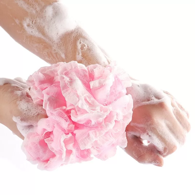 Loofah Bath Sponge Lace-Mesh,Sponge Multi-Color  1 pcs - image 2