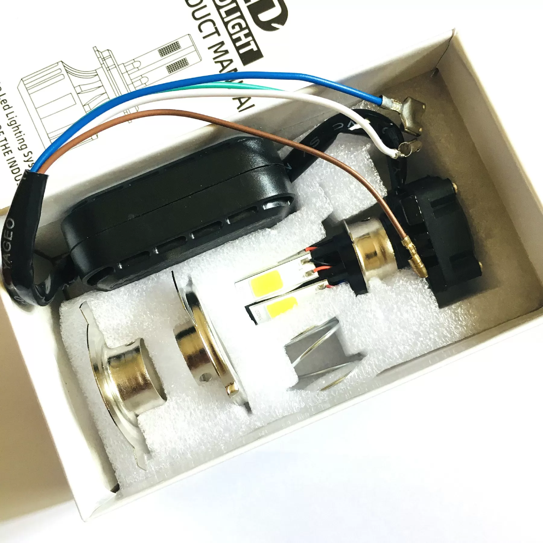 H4 M6 LED Headlight Bulb Ultra Bright White Light - image 4