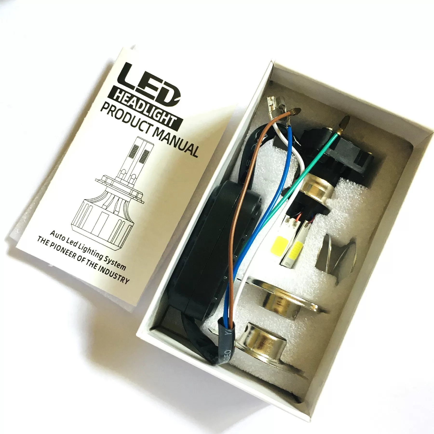 H4 M6 LED Headlight Bulb Ultra Bright White Light - image 3