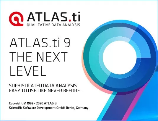 Atlas.ti Qualitative analysis software version 9 for Win / version 8.4 for MacOS