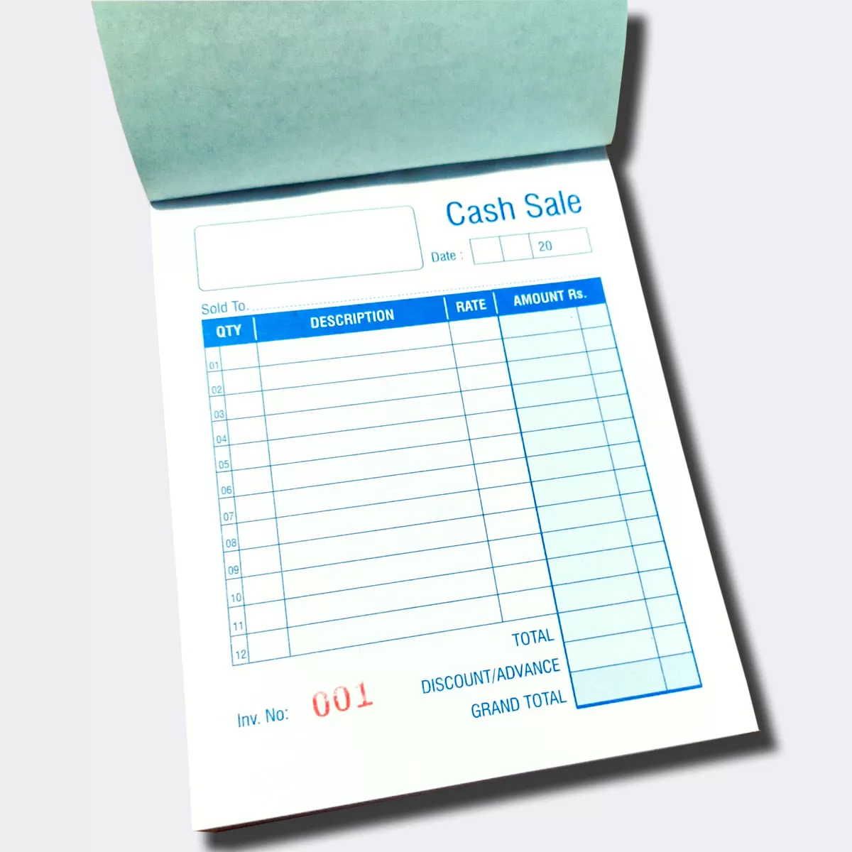 Invoice Bill Book Cash Sale On Approval A6 100 Pages - image 2