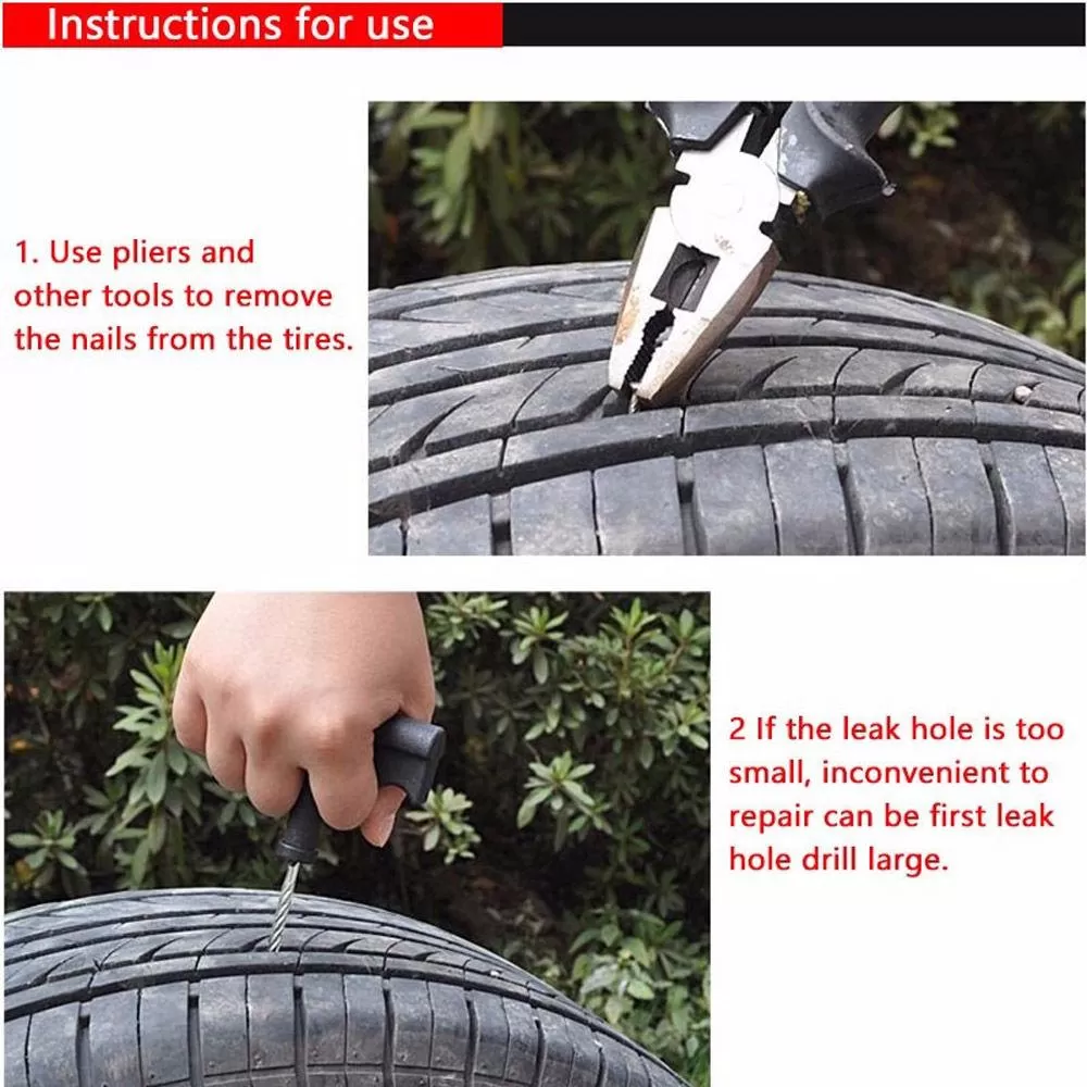 Needle Patch Fix Tools 6*Car Puncture Repair Kit - image 4