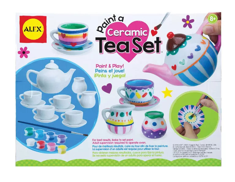 Paint A Tea Set, Paint Your Own Craft Kit for Kids - image 2