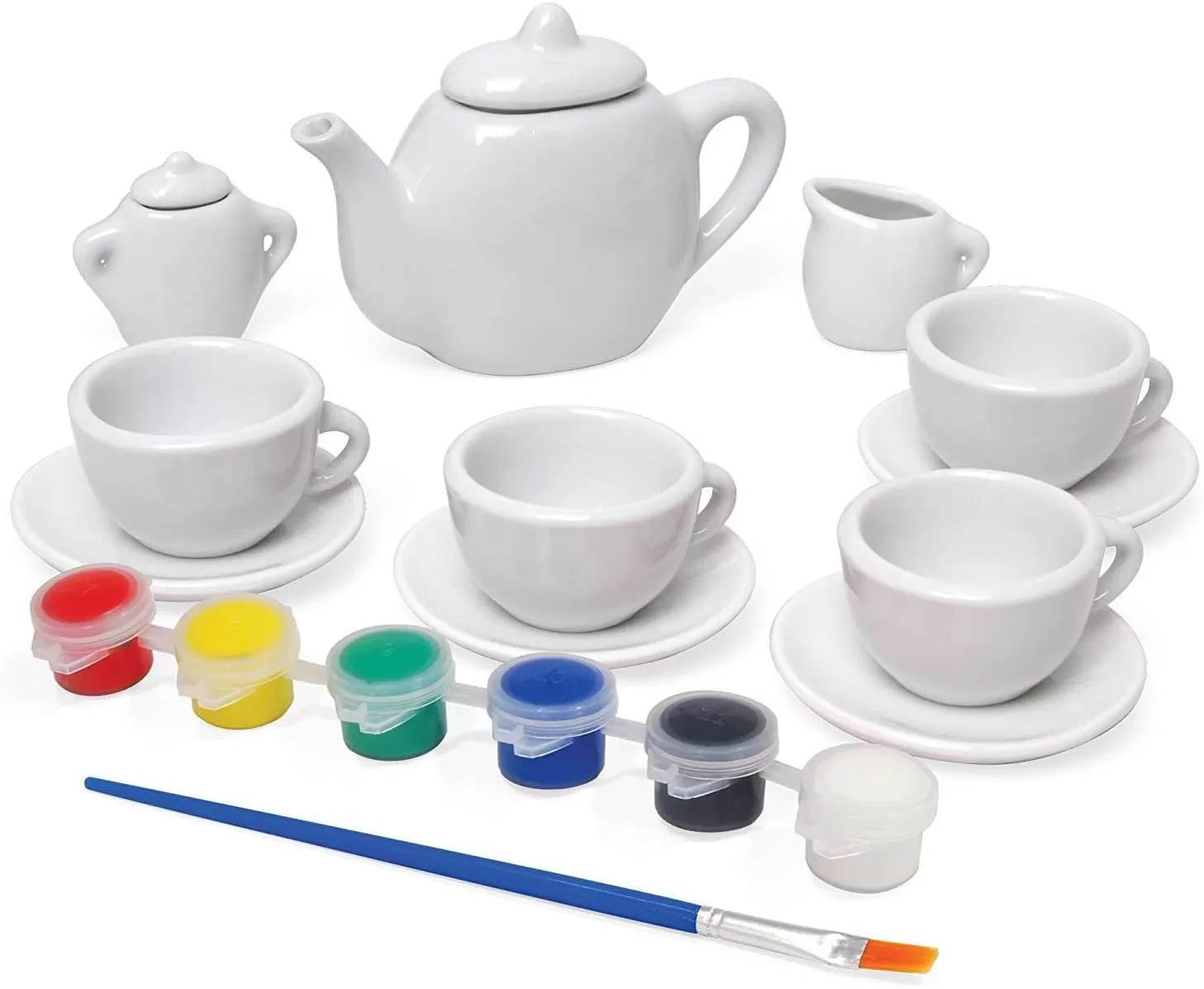 Paint A Tea Set, Paint Your Own Craft Kit for Kids - image 4