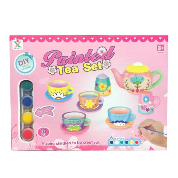 Paint A Tea Set, Paint Your Own Craft Kit for Kids - image 3