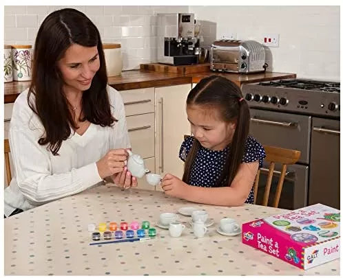 Paint A Tea Set, Paint Your Own Craft Kit for Kids - image 5