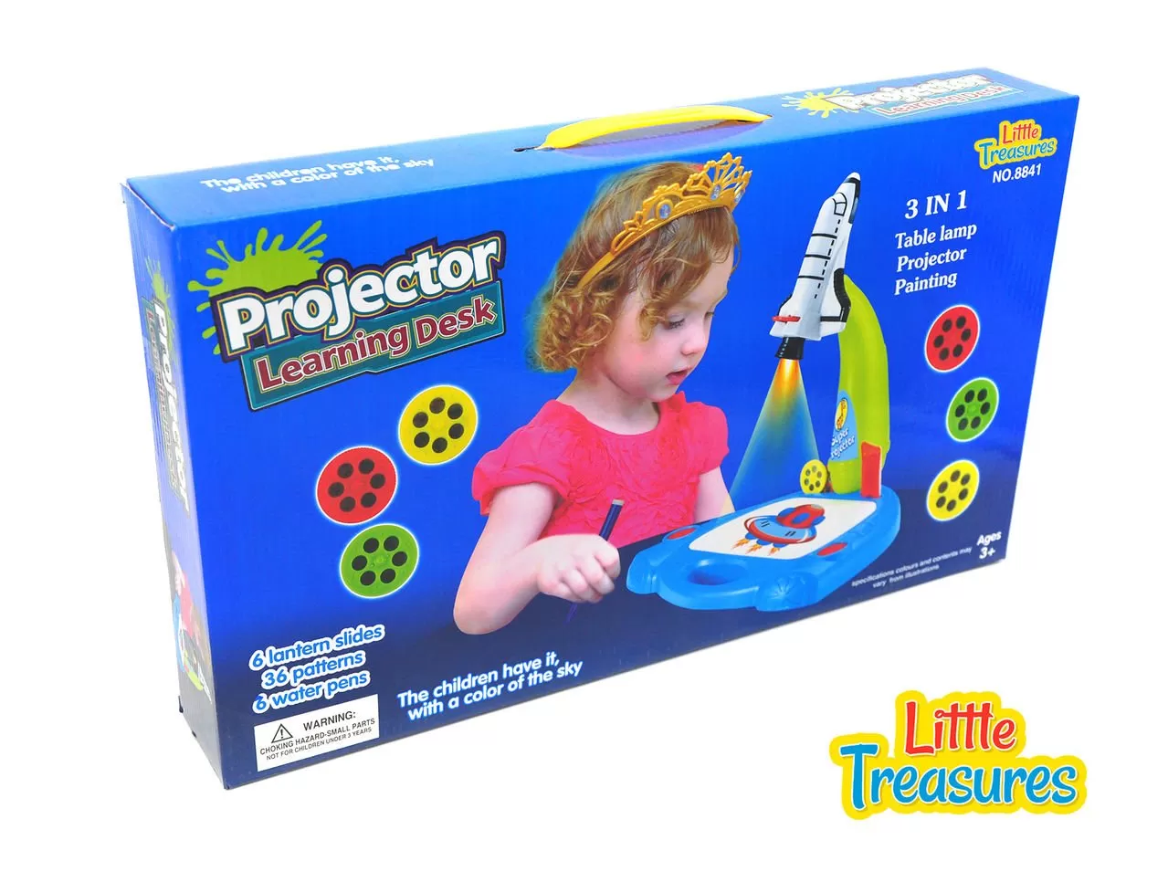 Planet of Toys Projector Learning Desk 3 in 1 Table lamp Projector & Painting