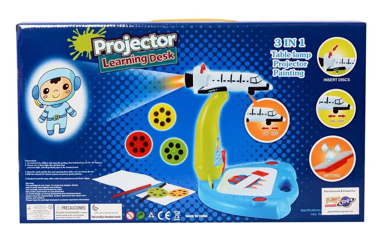 Planet of Toys Projector Learning Desk  3 in 1 Table lamp Projector & Painting - image 5