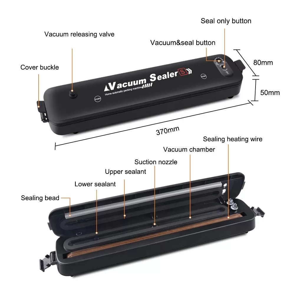 Food Vacuum Sealer Machine Household Electric Sealer - image 2