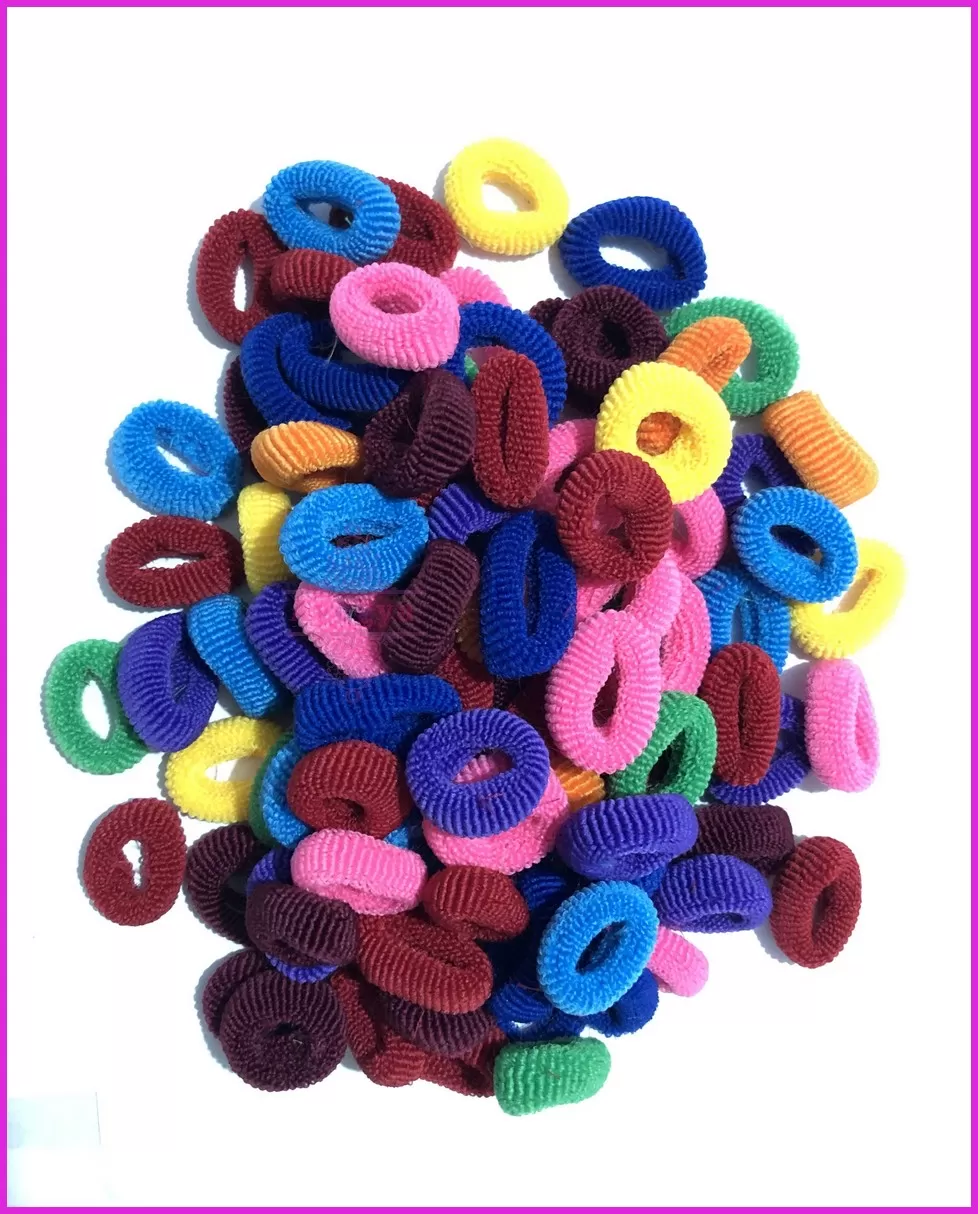 20 pcs  Girls Elastic Hair Bands Kids Hair Ties - image 2