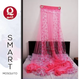 Wall Mosquito Net 6 x 6 Triple Bed Size With Elastic