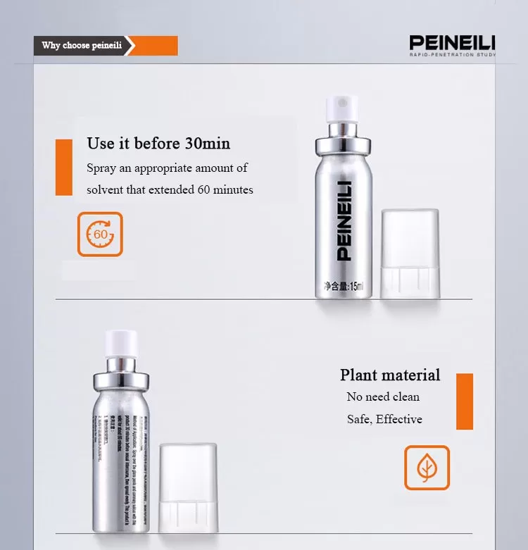 Peineili Delay Spray Anti Premature Ejaculation 60 Min - image 2