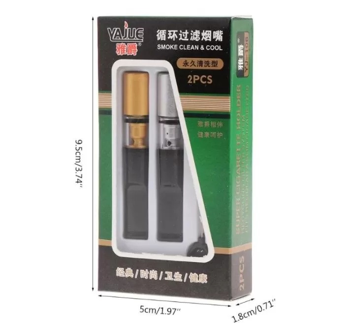 2 PCS Cleaning Reduce Smoke Filter  Holder  Reusable Set - image 3