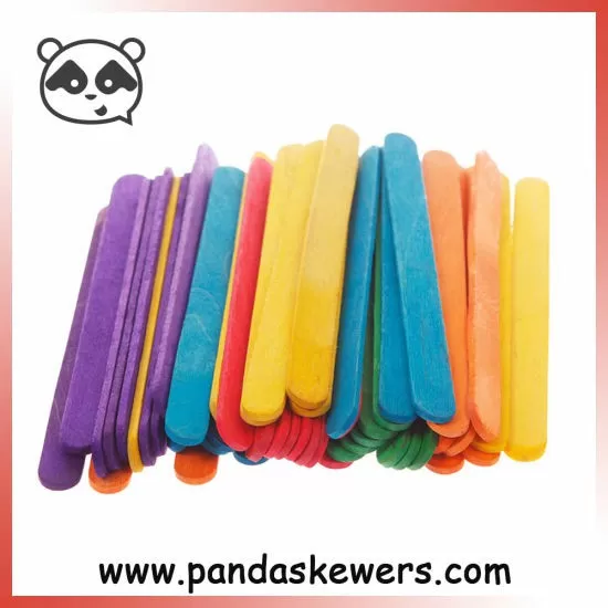 50 Ice Cream Wood Natural Wooden 11.4cm Sticks Popsicle - image 4