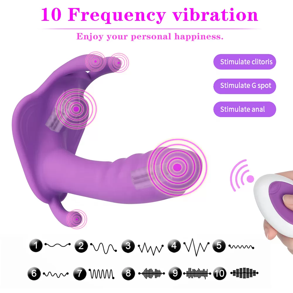 Panties Wearable Butterfly Dildo Vibrator sex toy - image 3