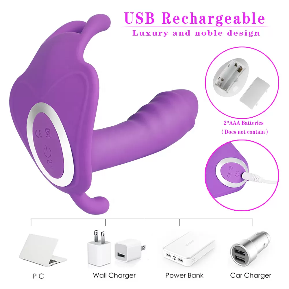 Panties Wearable Butterfly Dildo Vibrator sex toy - image 5