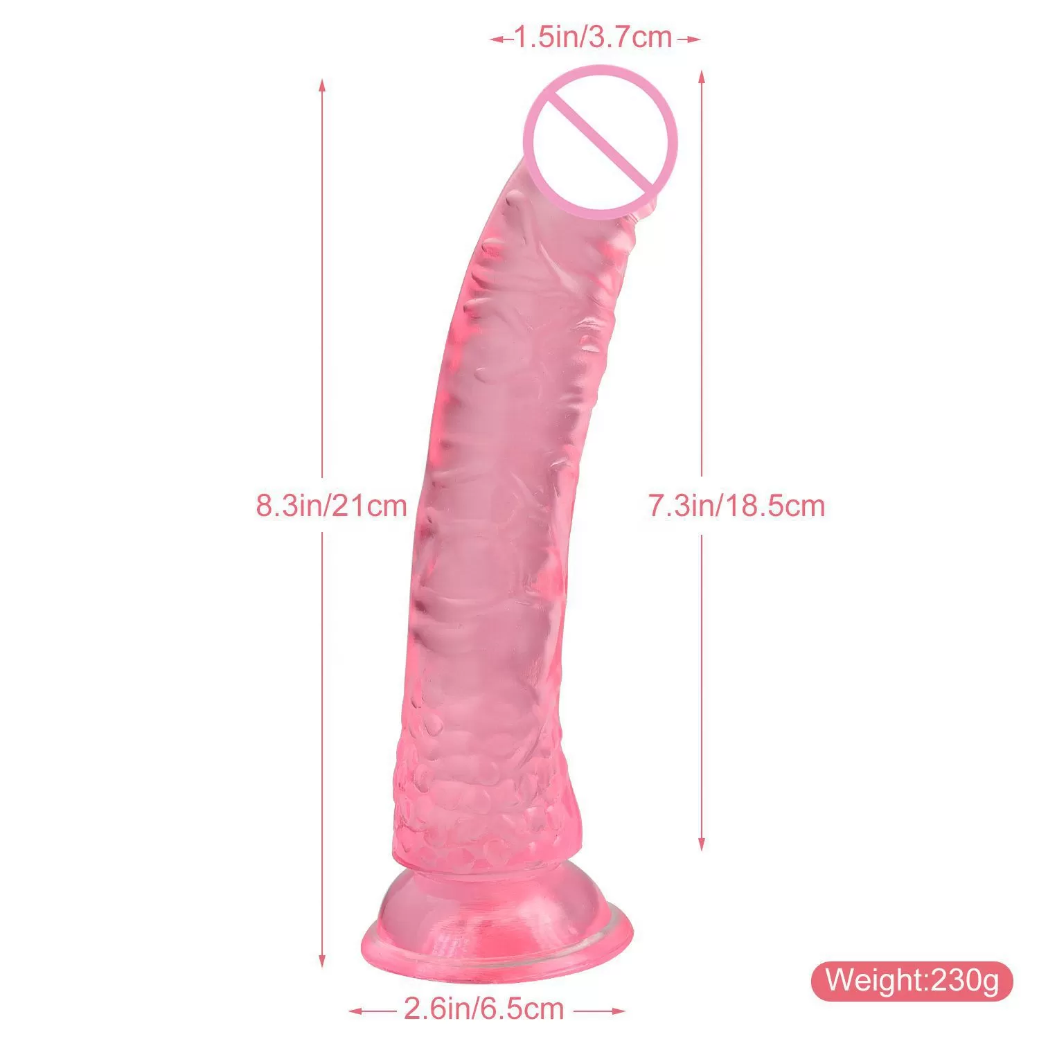 8 inch Realistic Strong Suction Cup Penis Dildo sex toy - image 3