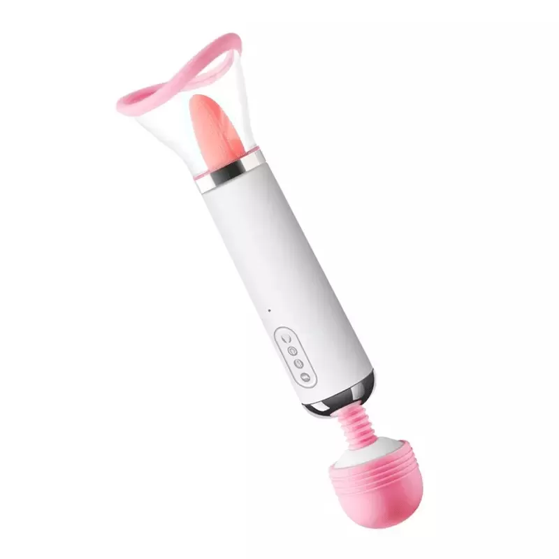 women sex toy vibrator and tongue licking two in one - image 2