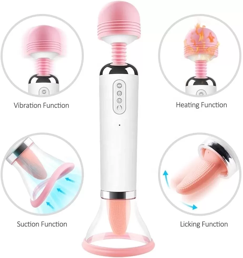 women sex toy vibrator and tongue licking two in one - image 3