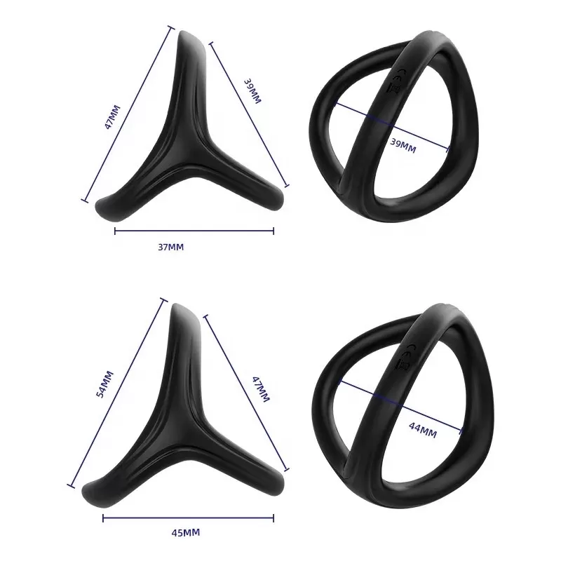 mens delay 3 way penis cock Ring sex toy - image 2