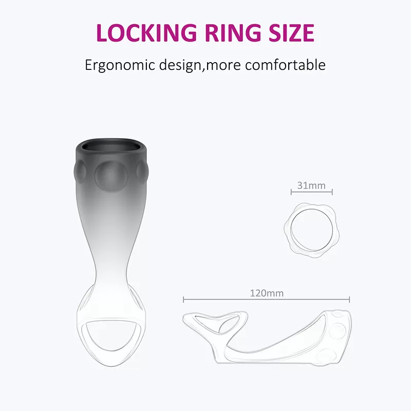 Erection delay male Cock Ring sex toy - image 3