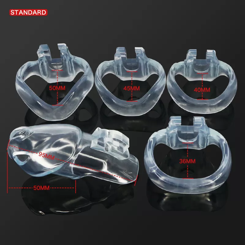 Male Chastity Cage with Binding Loop Ring - image 4