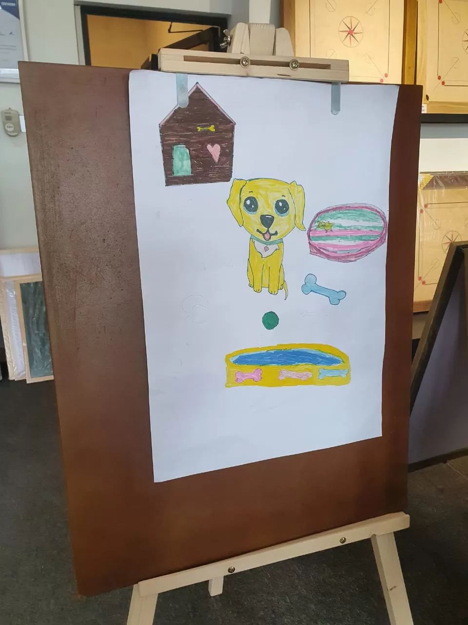 Adjustable Easel Stand with Drawing Board - image 2