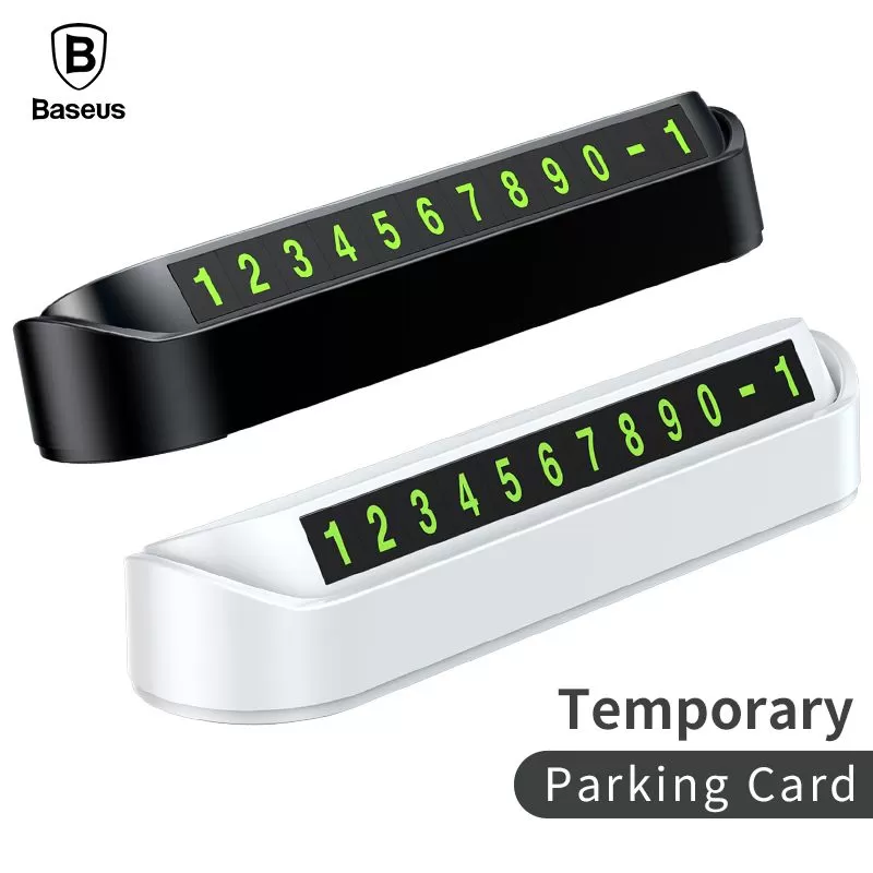 Smart Car Temporary Parking Card Phone Number Plate - image 3