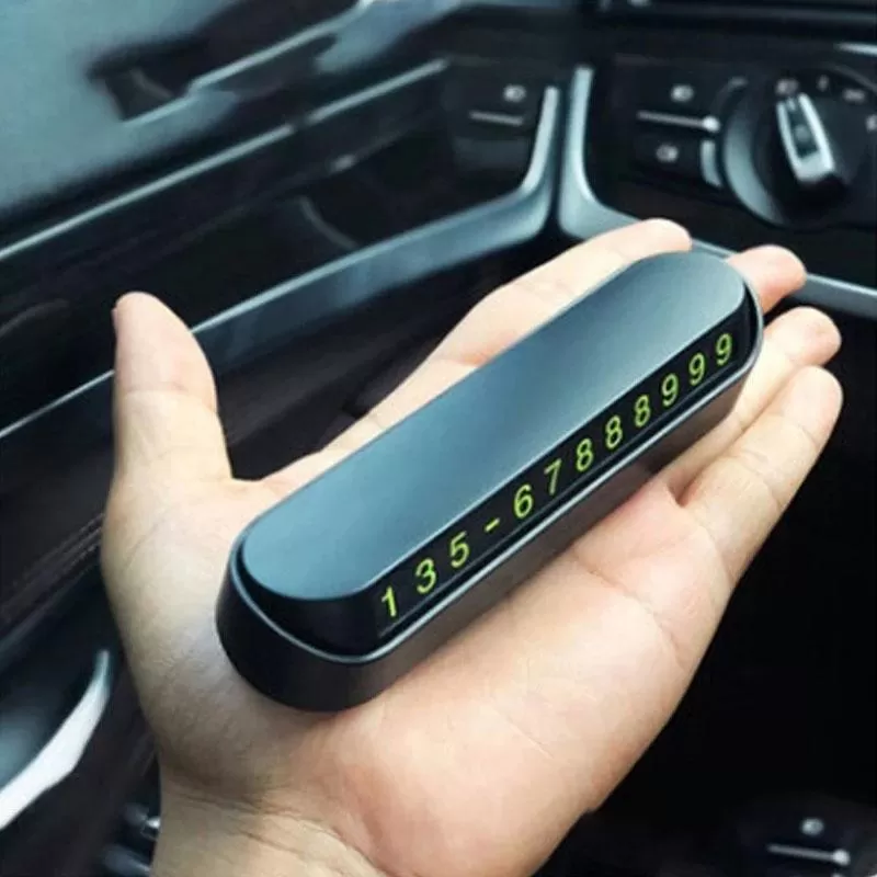 Smart Car Temporary Parking Card Phone Number Plate - image 4