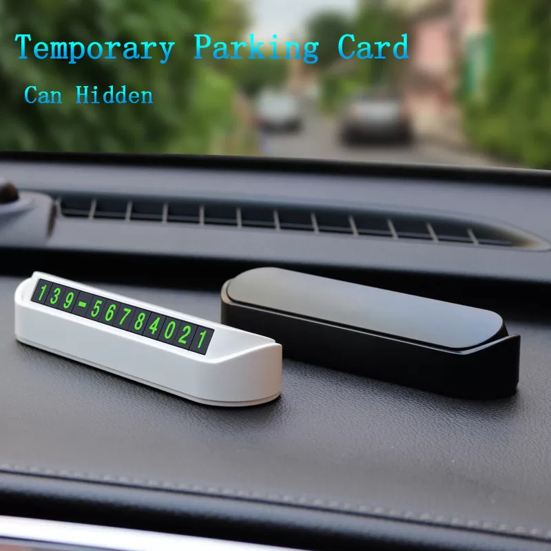 Smart Car Temporary Parking Card Phone Number Plate - image 6