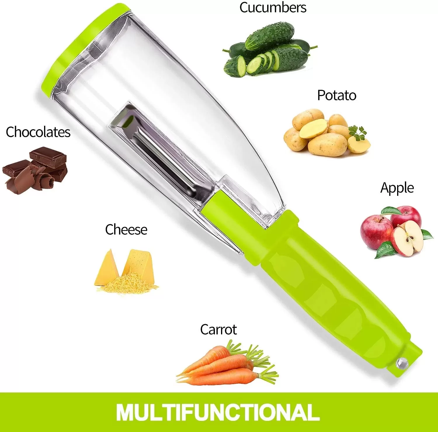 Multifunctional Storage Peeler  With Trash Can - image 5