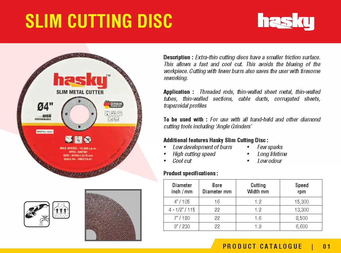 Hasky Slim Metal Cutting Disc 4" - image 2