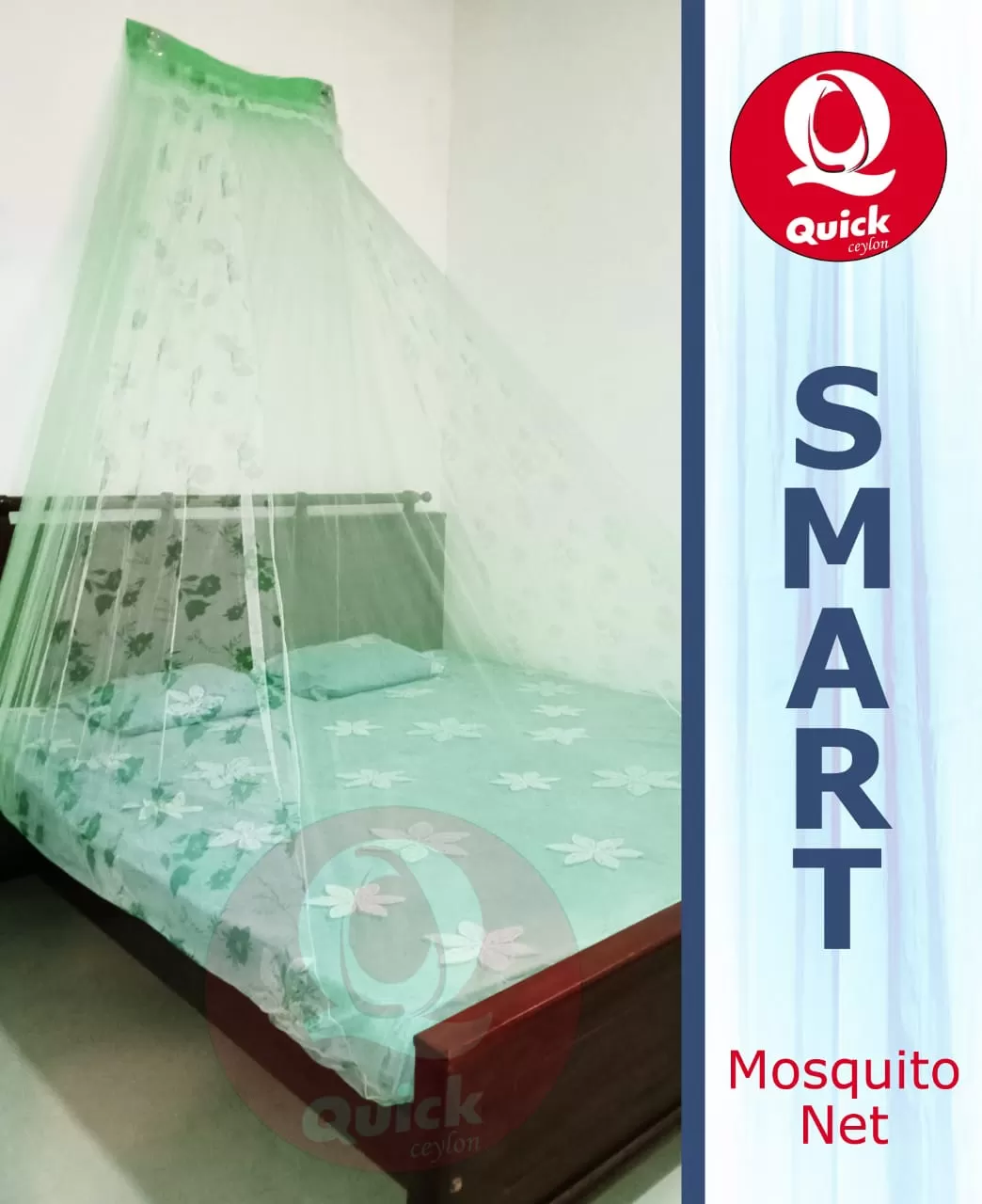 Wall Mosquito Net 6 x 5 Bed Size With Elastic - image 3
